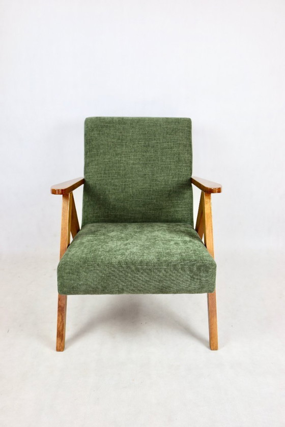 Image 1 of Poltrona vintage verde oliva Model B-310, anni '70