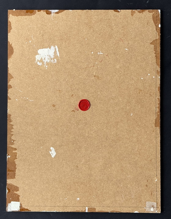 Image 1 of Shozo Hirai - Prachtig constructivistisch schilderij circa 1980