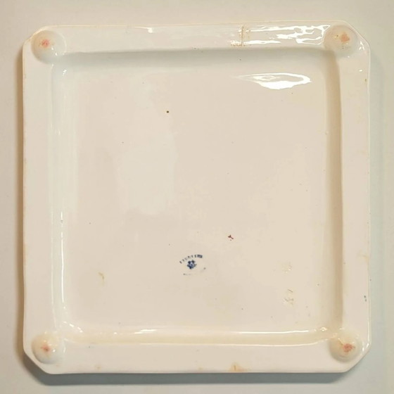 Trivet in Creil and Montereau faience, Japonese-style decoration., Table accessories, Porcelain (photo 5 of 7)