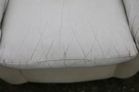 Image 1 of 2x "Space Age" leren fauteuils