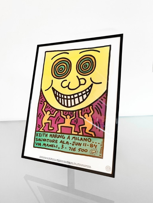 Vintage Keith Haring Milano print 1993 issued under license