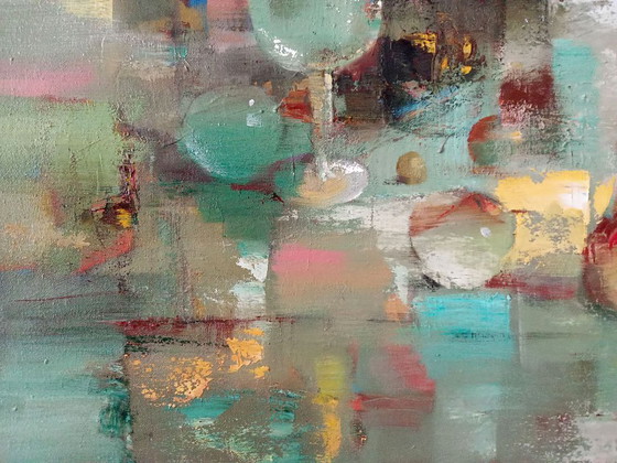 Original Oil Painting Abstract Expressionism Symbolism Still Life – Paintings & Drawings, Canvas (photo 5 of 8)