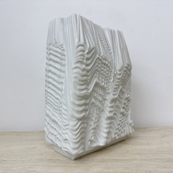 Image 1 of Rare Large Porcelain 'Kaskade' Vase – Martin Freyer for Rosenthal Studio Linie 1966