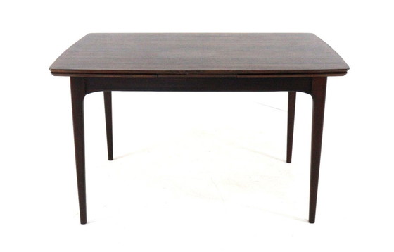 Image 1 of Rosewood rectangular extendable dining table 'Goes' vintage