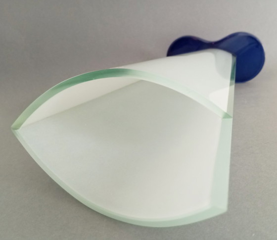 Image 1 of Ettore Sottsass vase en verre postmoderne "Lui" 1990 RSVP Italia Sottsass Associati