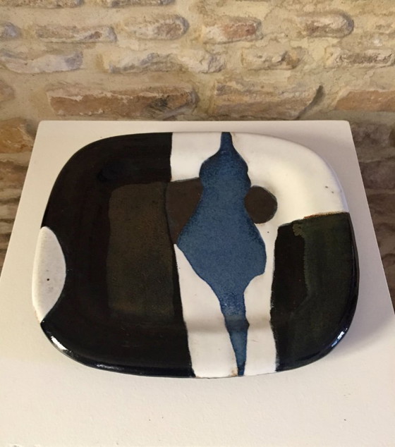 Image 1 of JACQUES POUCHAIN TABLEAU CERAMIQUE VINTAGE