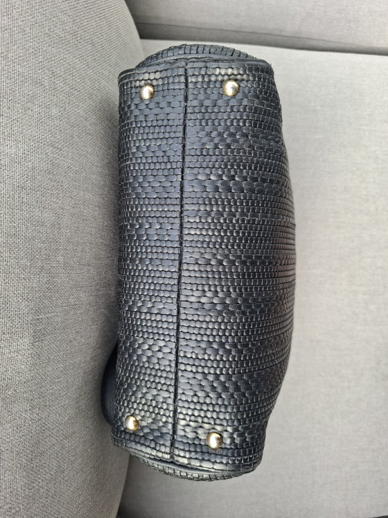 Image 1 of Magnifique sac à bandoulière Delvaux Parsac vintage – Toile de Cuir noire