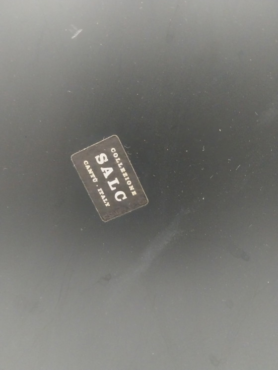 Image 1 of 1 x specchio collegiale in plastica nera di Salc Cantu Italia