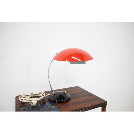 Lampada da tavolo vintage in metallo laccato, Cecoslovacchia 1960