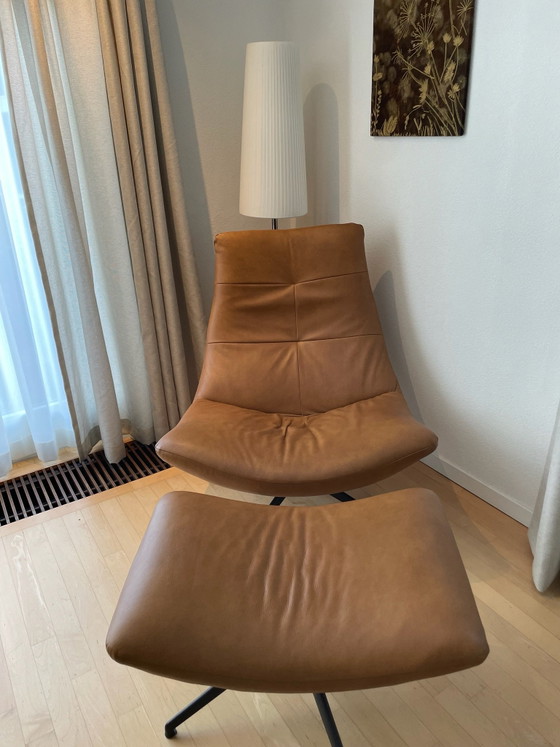 Leather swivel armchair Rebound, Metal, Brown (photo 2 of 6)