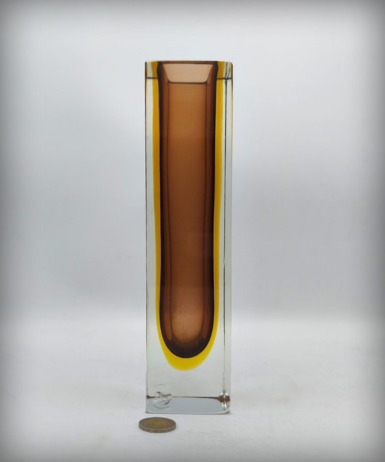 Image 1 of XXL Sommerso Vase By Flavio Poli, Murano, Italy, 1950s