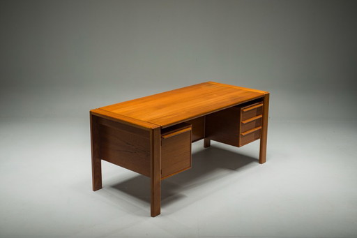  Mid-Century Teak Freestanding Desk from Gv Møbler, 1960s