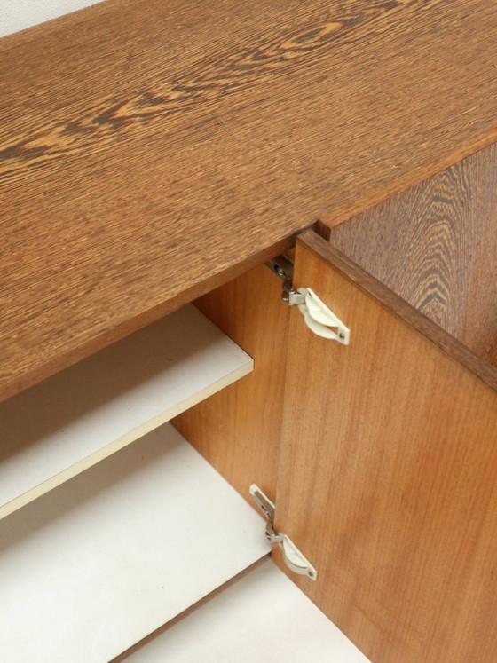 Image 1 of Vintage Wengé hangend dressoir van Banz Bord gemaakt in de jaren ’70