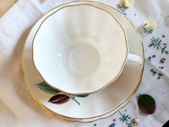 Image 1 of Lomonossow – Porzellan-Teeservice mit handbemalten Rosen