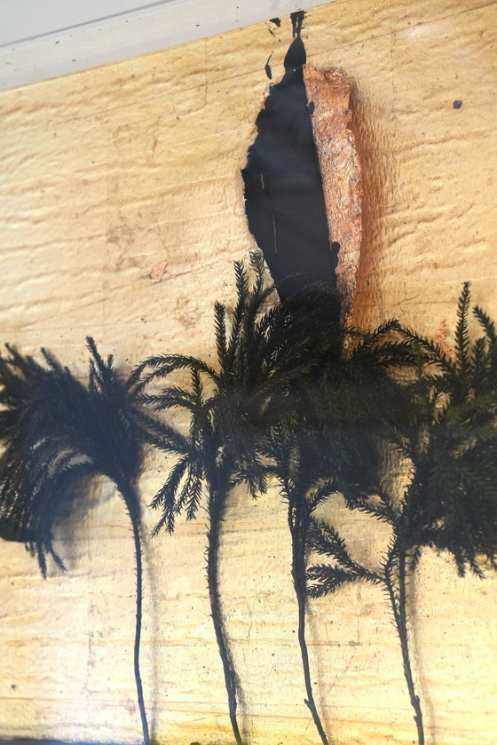 Image 1 of Captivating Mixed Media by Acclaimed Italian Artist Guido Coletti (1998-2000) - Framed in Plexiglass