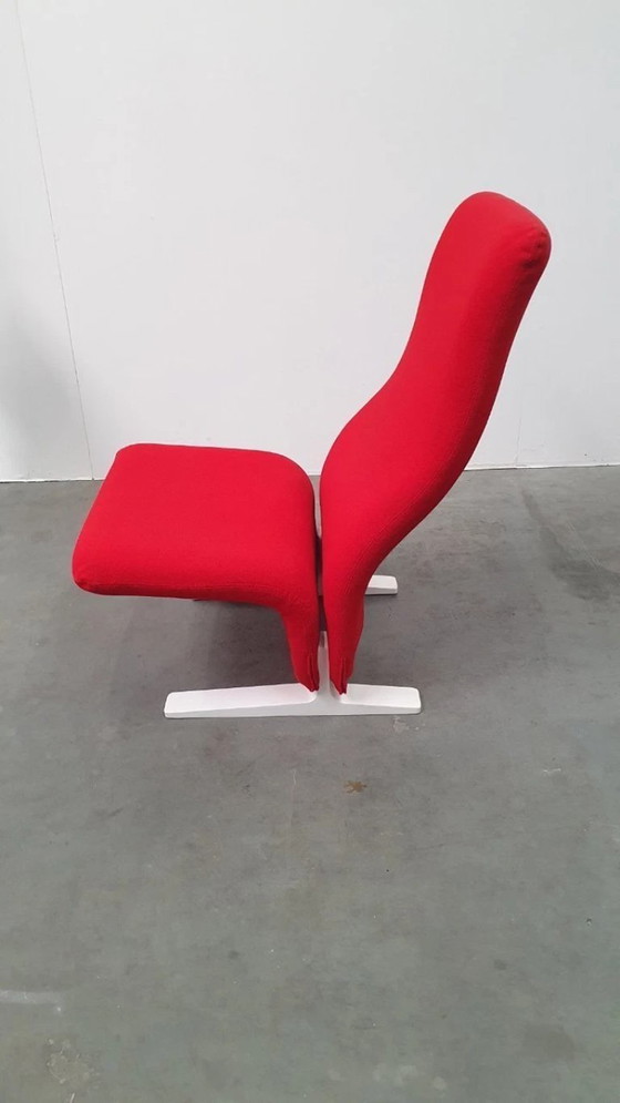 Image 1 of Artifort Pierre Paulin concorde kwekkie rood retro