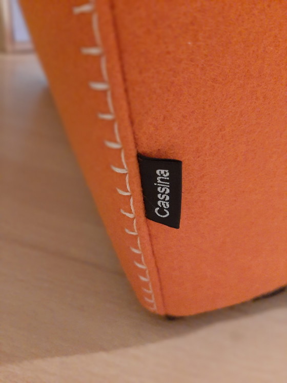 Image 1 of Cassina Utrecht 637 Nuovo mai usato in panno di lana Ruggine arancione (Serie 13L) Punto cavallo