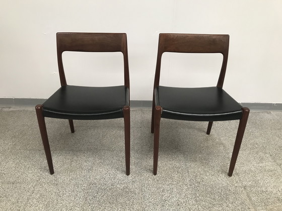 Image 1 of 2x Niel Otto Møller Model 77 Dining Chairs