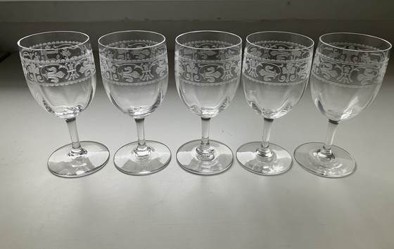 Image 1 of 16x glaasjes Baccarat Chablis uit 1900 - 1906 niet gesigneerd