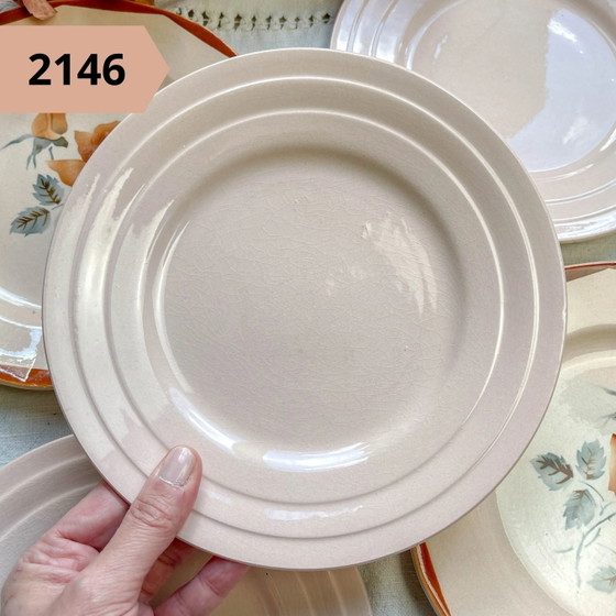 Piatto vintage individuale piccolo e colorato – Stoviglie, Porcellana, Vetro, Retro (photo 5 of 7)