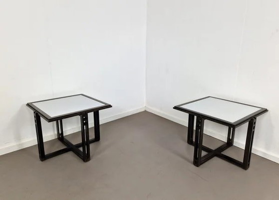 Giorgetti Galaxy Tavolini | Umberto Asnago, Vetro, Bianco (foto 4 di 11)