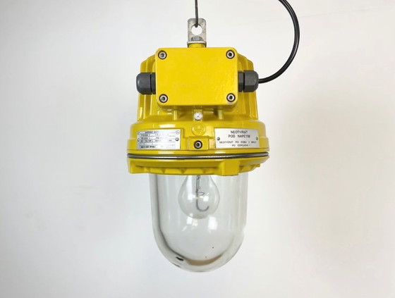 Image 1 of Yellow Industrial Explosion Proof Lamp from Elektrosvit, 1990s