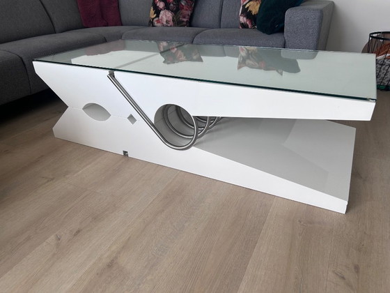 Handmade clothes peg coffee table – Glass, Metal (photo 2 of 5)