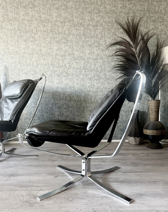 Image 1 of Suite Lounge Vintage Sigurd Resell « Falcon » pour Vatne Møbler (Norvège)