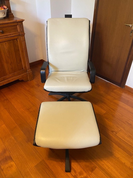 Poltrona Frau Antropovarius Lounge Chair + Ottoman - Ontwerp F.A. Porsche