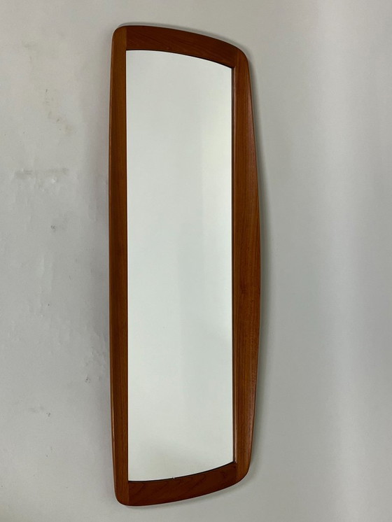 Image 1 of Scandinavian Oak Wall Mirror by Östen Kristiansson, 1960s