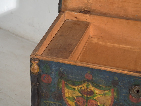 Coffre ancien européen peint à la main - Europe Centrale (c. 1850) – Commodes (photo 40 of 40)