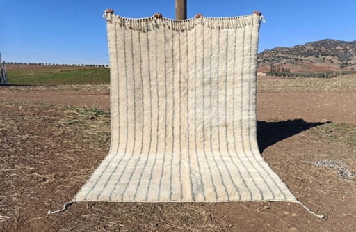 Alfombra Mrirt 300 × 200 cm – Marfil y gris – Diseño marroquí de alta gama