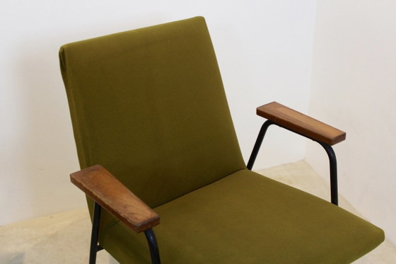 Fauteuils Pierre Guariche par Meurop, Métal, Noir, Mid Century Modern (photo 9 sur 10)