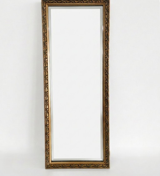 Espejo de cuerpo entero característico del Art Nouveau/Jugendstil (Renacimiento). Espejo de pared (90 x 35 cm). – spiegels