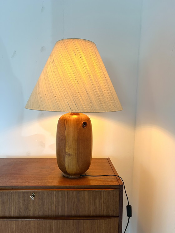 Image 1 of Lampe de table vintage en teck XL, Dyrlund '70s