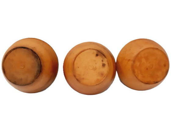 Image 1 of 3 bols rustiques en terre cuite faits main