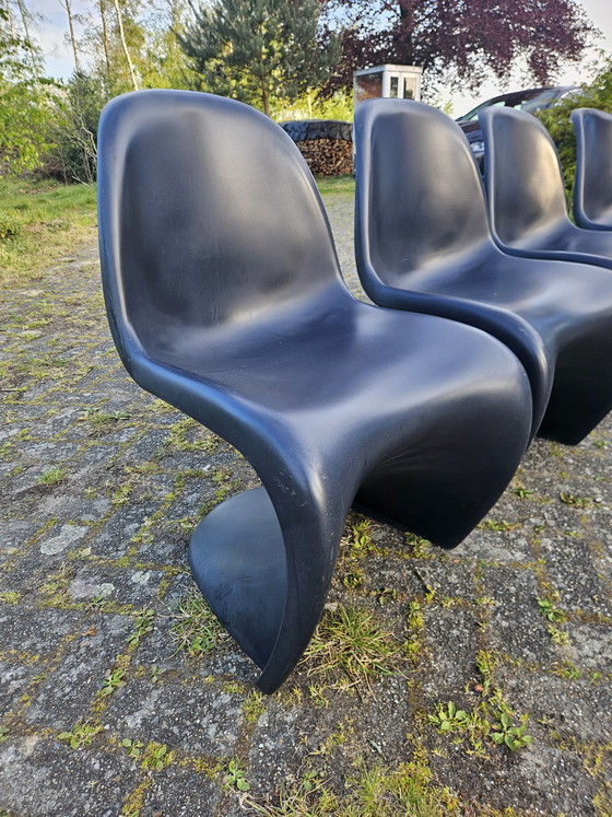 Image 1 of 4x Originele Vitra Verner Panton stoelen