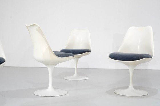Image 1 of Satz „Tulip“-Stühle, entworfen von Eero Saarinen für Knoll International, USA, 1957