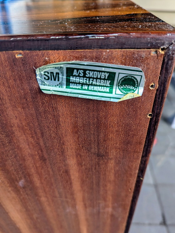 Image 1 of Bibliothèque vintage/ Portes coulissantes, A/S Skovby Møbelfabrik Danemark