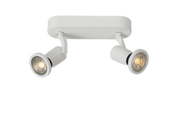 Lucide JASTER-LED Foco de Techo - 2x5W LED GU10 - Blanco – Metal (photo 3 of 4)