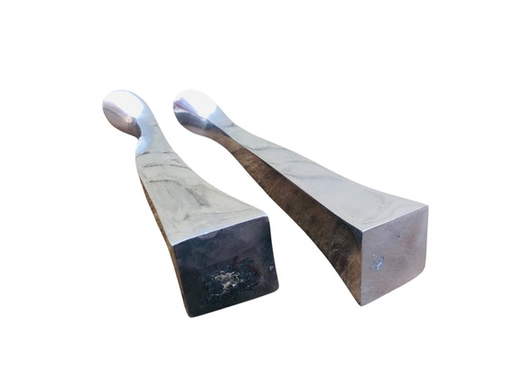 Image 1 of Candeliere vintage Swan Matthew Hilton, geopolijst alluminio