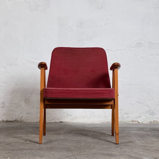 Pareja de sillones Józef Chierowski Tipo 366, década de 1960 – Polaco de mediados de siglo