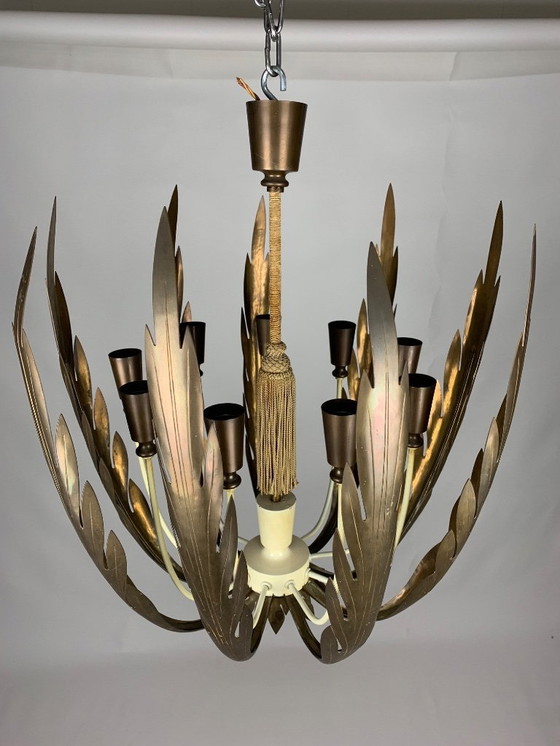 Image 1 of Vereinigte Werkstätten Munich chandelier 1950s