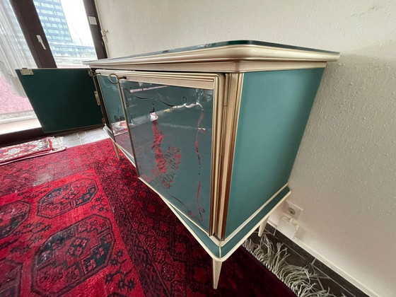 Image 1 of Credenza italiana di metà secolo con specchio — di Umberto Mascagni (anni '50-'60)