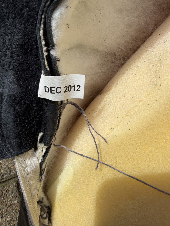 Image 1 of 100% authentic Togo Ligne Roset pouf in original black leather