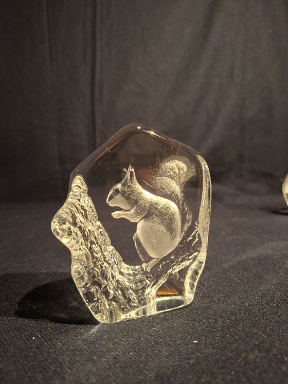Mats Jonasson Briefbeschwerer, Dekorative Objekte, Kristall, Glas, Transparent (Foto 4 von 5)