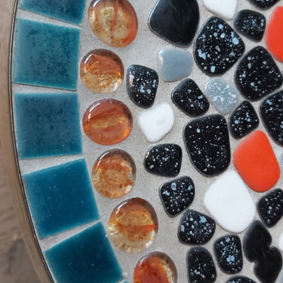Table d'appoint rétro années soixante en céramique mosaïque – Tables d'appoint, Metal, Ceramic (photo 3 of 7)