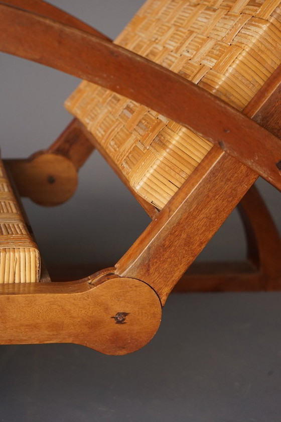 Image 1 of Vintage Lounge Chair and Ottoman by Francis Jourdain, 1920s