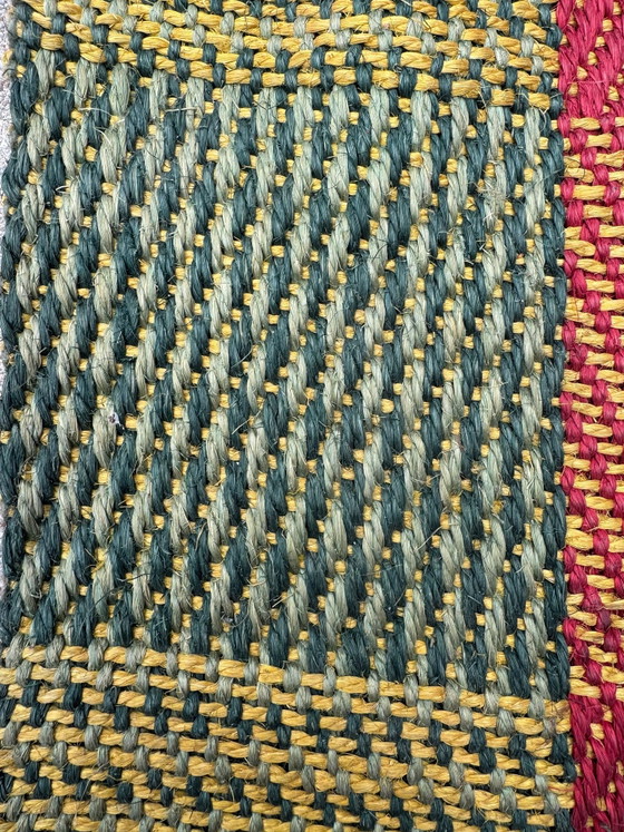 Grande Tappeto Kilim Scandinavo in Juta anni '60, Tappeti, Tessile, Multicolore (foto 7 di 15)