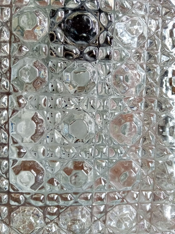 Plafonnier vintage – Verre, Métal (photo 6 of 7)